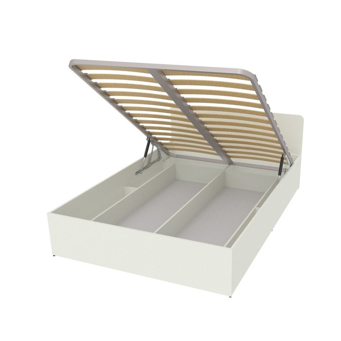 Кровать База 120х200 светло-серого цвета с подъемным механизмом - лучшие Кровати для спальни в INMYROOM Кровать База 120х200 светло-серого цвета с подъемным механизмом - лучшие Кровати для спальни в INMYROOM