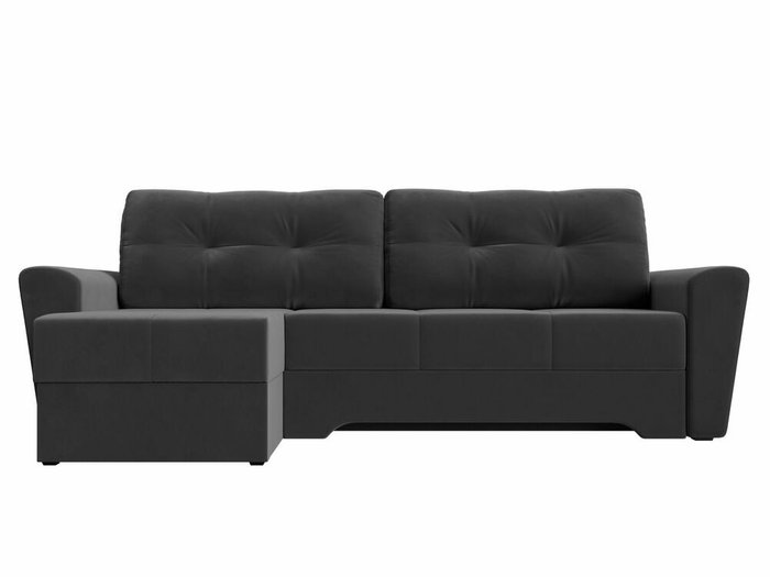 Угловой диван-кровать Амстердам серого цвета левый угол - купить Угловые диваны по цене 46999.0
