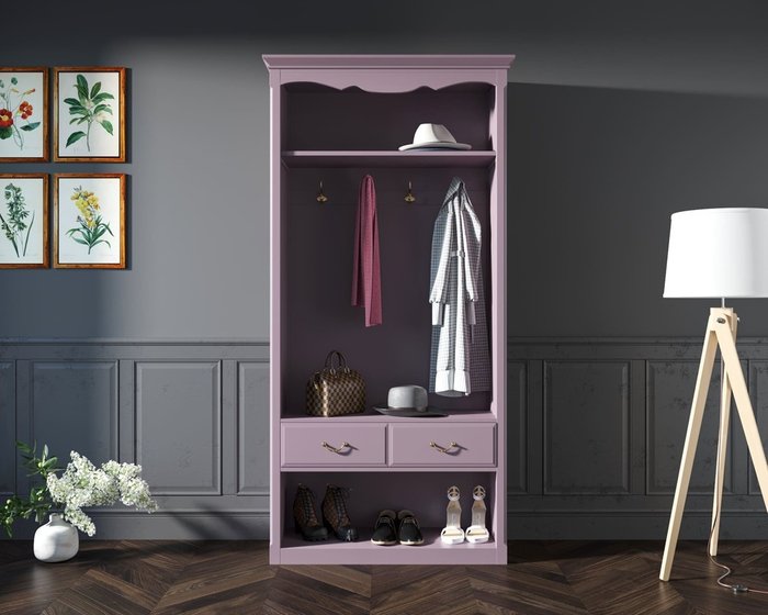 Шкаф-прихожая Leontina лилового цвета