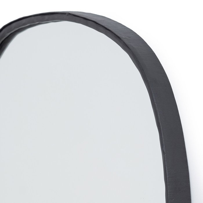 Зеркало настенное из кованого железа Martela черного цвета - купить Настенные зеркала по цене 19403.0