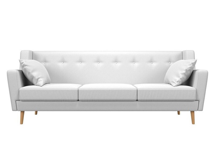 Диван Брайтон белого цвета (экокожа) - купить Прямые диваны по цене 40990.0