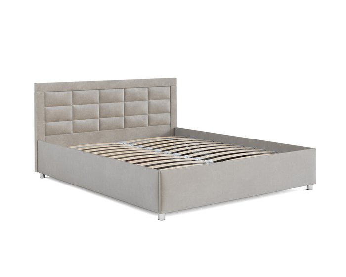 Кровать Версаль 140х190 бежевого цвета с подъемным механизмом (вельвет) - лучшие Кровати для спальни в INMYROOM