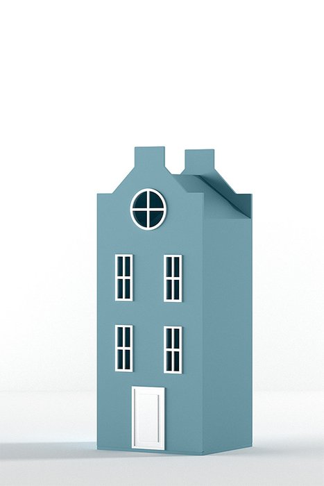 Шкаф-домик Вильнюс Mini голубого цвета - купить Детские шкафы по цене 48290.0