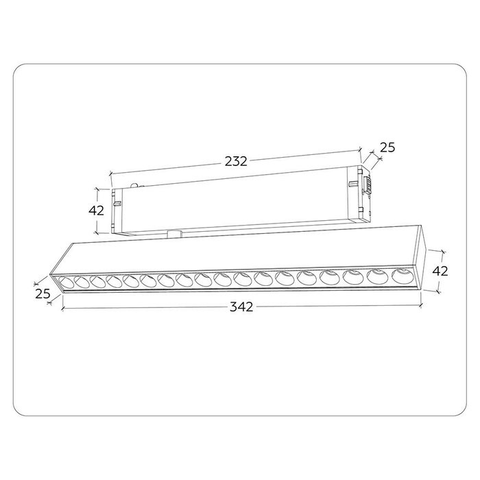 Трековый светильник Ambrella Magnetic 220V GL1352 - купить Трековые светильники по цене 5250.0 Трековый светильник Ambrella Magnetic 220V GL1352 - купить Трековые светильники по цене 5250.0