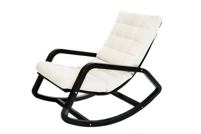 Кресло-качалка Онтарио белого цвета - купить Интерьерные кресла по цене 29227.0