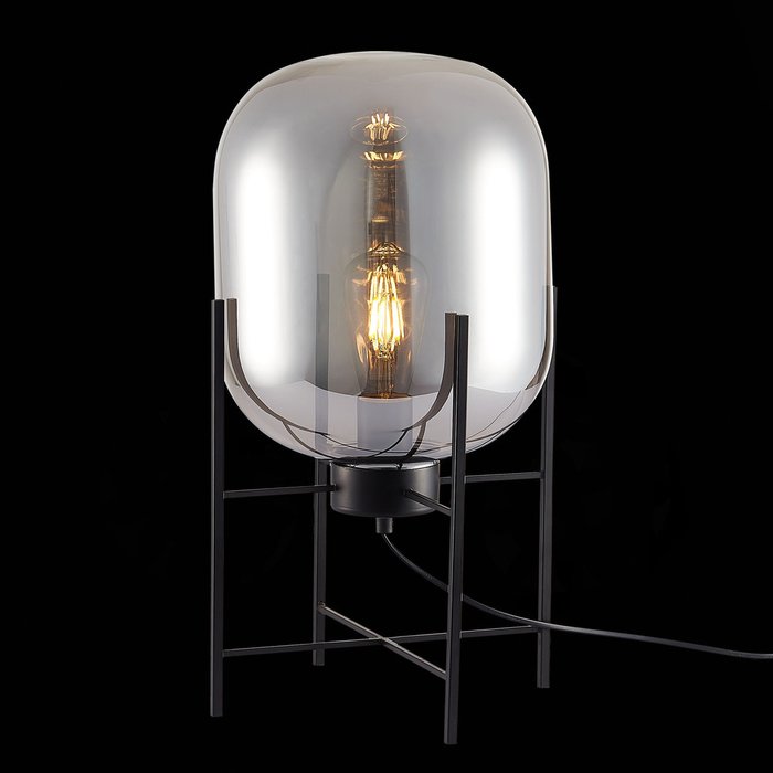 Настольная лампа ST-Luce Черный/Дымчатый E27 1*40W - лучшие Настольные лампы в INMYROOM