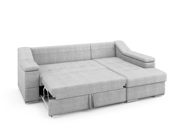 Угловой раскладной диван Liverpool правый светло-серого цвета - купить Угловые диваны по цене 86600.0