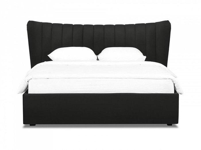 Кровать Queen Agata Lux 160х200 черного цвета - купить Кровати для спальни по цене 94050.0