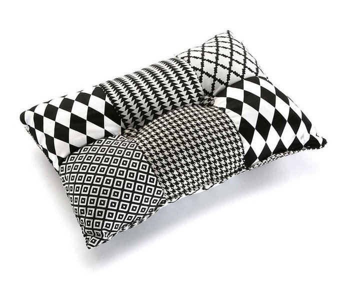 Подушка Geometrico серого цвета - купить Декоративные подушки по цене 3500.0
