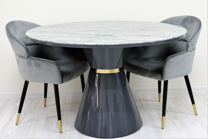 Стул обеденный Орион со столешницей цвета серый мрамор - лучшие Обеденные столы в INMYROOM