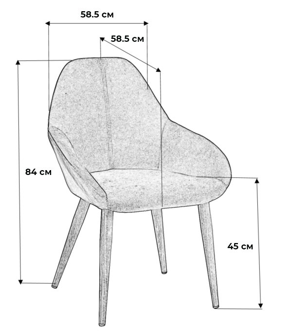 Стул Kent бирюзового цвета - купить Обеденные стулья по цене 10990.0