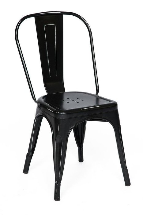 Набор из четырех стульев Loft Chair черного цвета - купить Обеденные стулья по цене 21000.0
