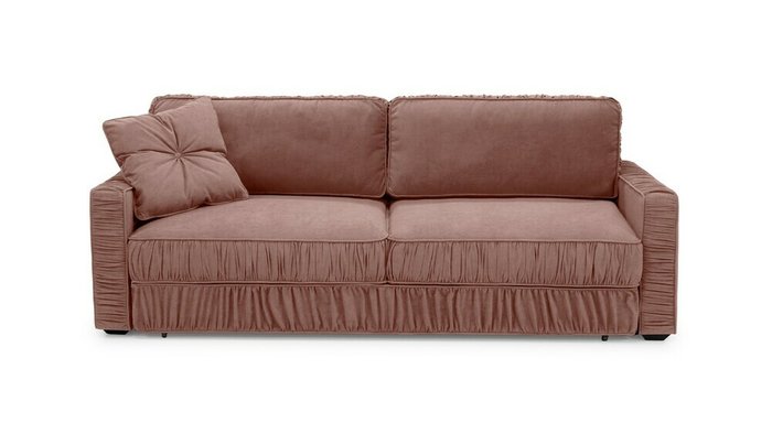 Диван-кровать Бруно розового цвета - купить Прямые диваны по цене 68500.0