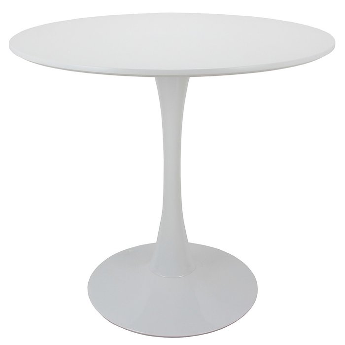 Обеденный стол Tulip белого цвета  - купить Обеденные столы по цене 16990.0