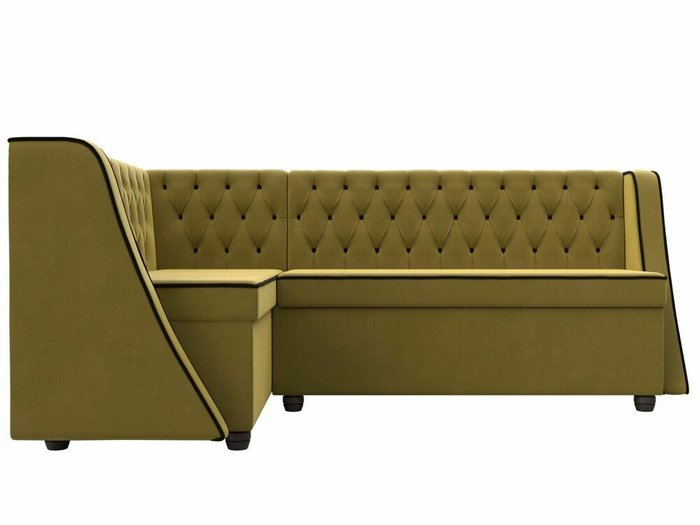 Кухонный угловой диван Лофт желтого цвета левый угол - купить Угловые диваны по цене 48999.0