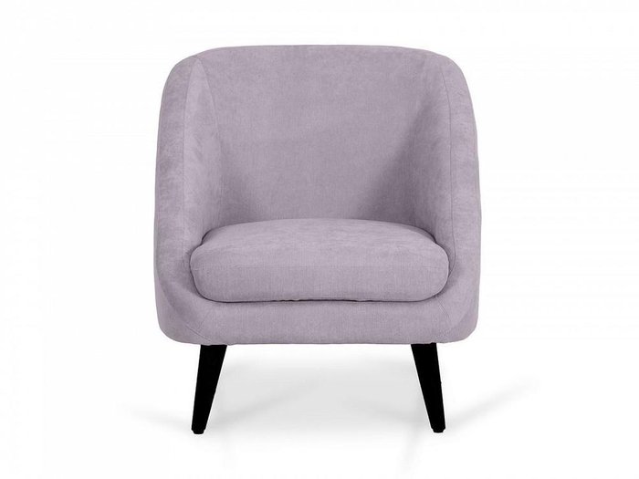 Кресло Corsica лилового цвета с черными ножками 