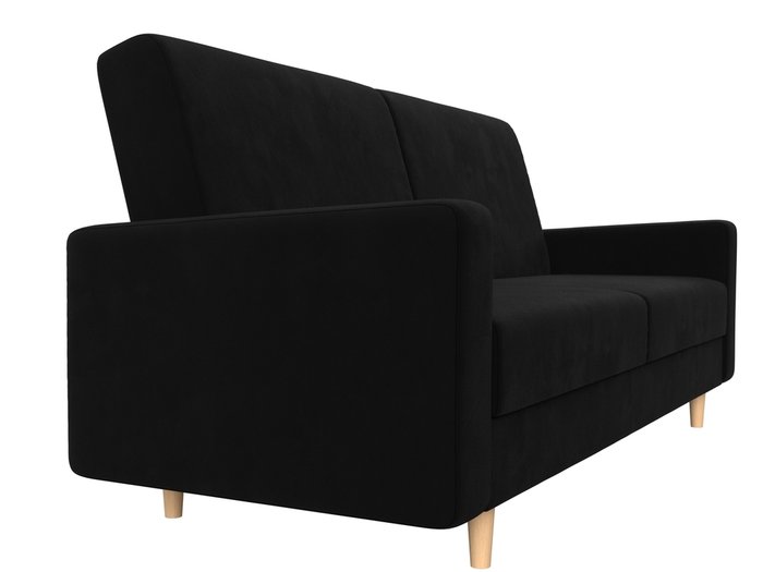 Прямой диван-кровать Бонн черного цвета - лучшие Прямые диваны в INMYROOM