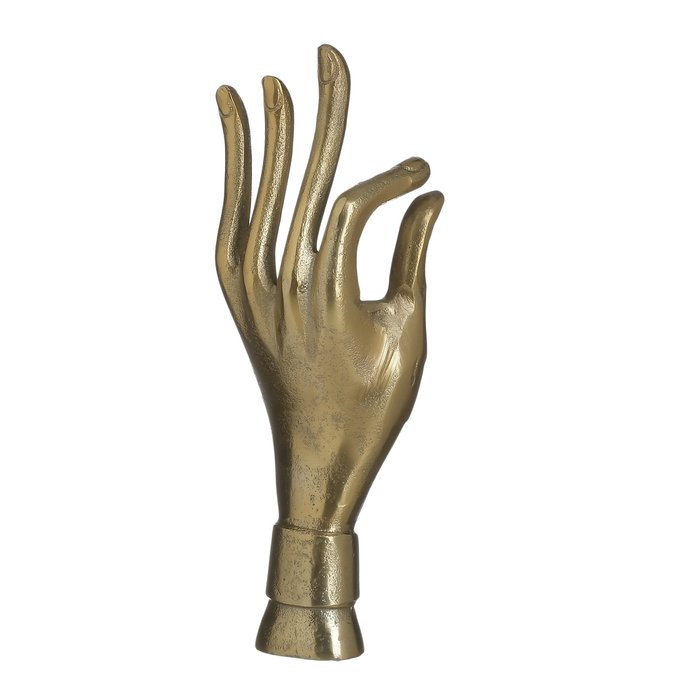 Декор настольный Hand золотого цвета