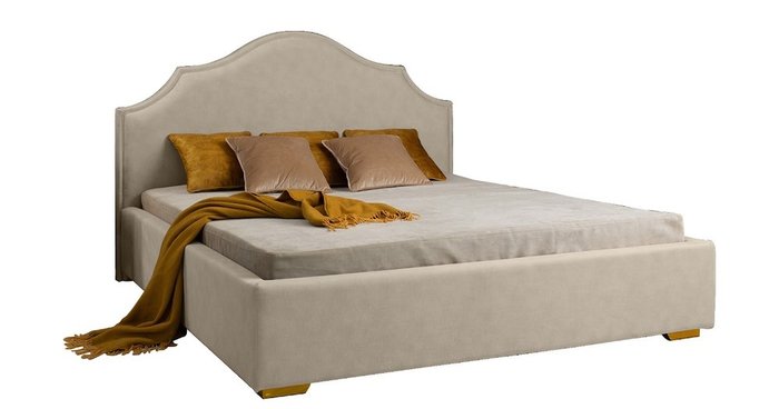 Кровать с подъемным механизмом Holly 160х200 белого цвета