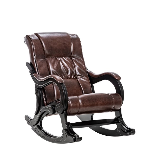 Кресло-качалка Модель 77 коричневого цвета - лучшие Интерьерные кресла в INMYROOM