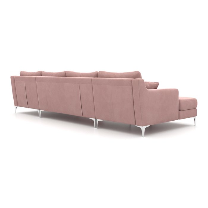 П-образный модульный диван Mendini ST розового цвета - лучшие Угловые диваны в INMYROOM