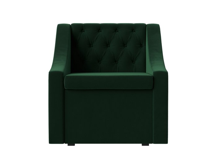 Кресло Мерлин с ящиком зеленого цвета - купить Интерьерные кресла по цене 22999.0