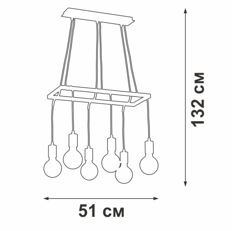 Люстра V4550-2/6S, 6хE27 макс. 60Вт - купить Подвесные системы по цене 5213