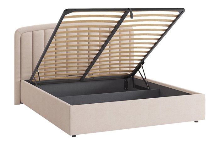 Кровать Сиена 2 160х200 кремового цвета с подъемным механизмом - лучшие Кровати для спальни в INMYROOM