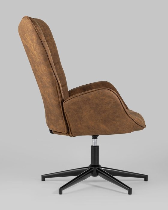 Кресло Ирис вращающееся коричневого цвета - лучшие Офисные кресла в INMYROOM