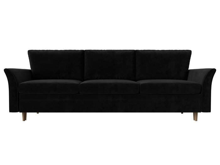 Прямой диван-кровать София черного цвета - купить Прямые диваны по цене 56999.0