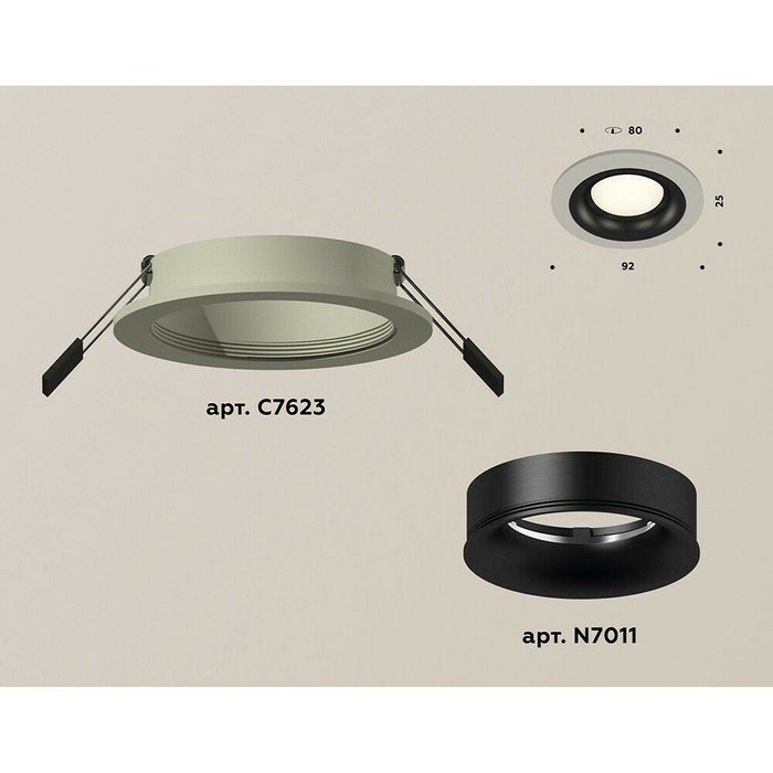 Светильник точечный Ambrella Techno Spot XC7623002 - купить Встраиваемые споты по цене 1482.0