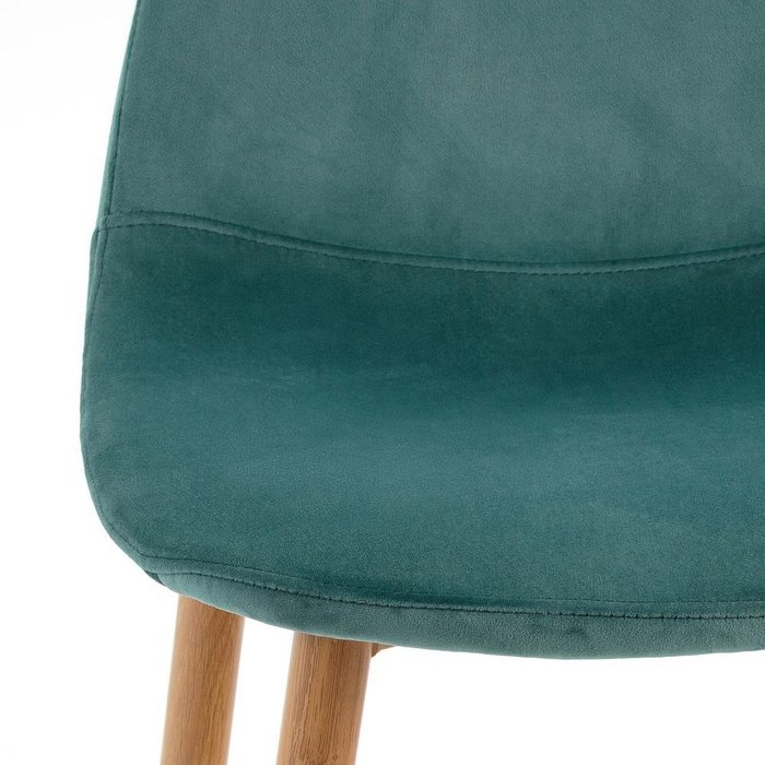 Комплект из двух полубарных стульев Iena серо-бирюзового цвета - лучшие Барные стулья в INMYROOM