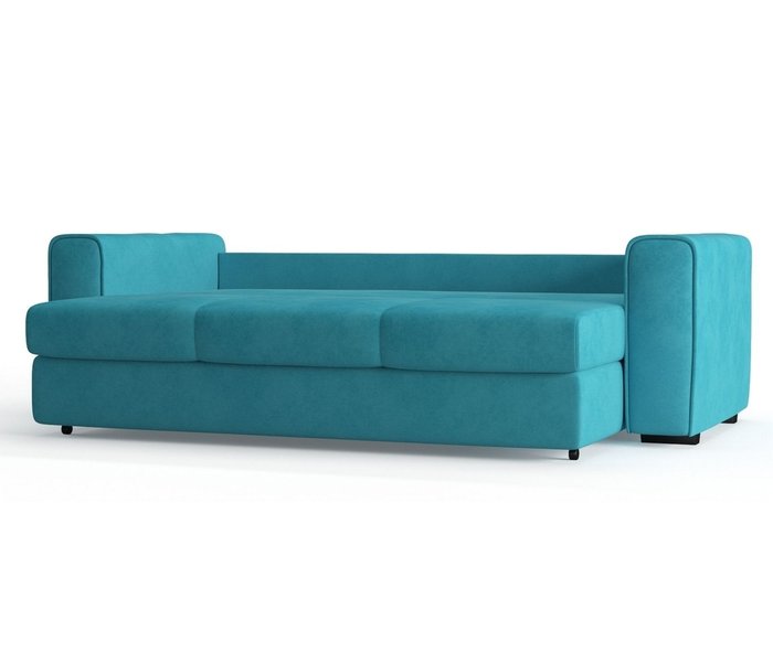 Диван-кровать Рошфор в обивке из велюра голубого цвета - лучшие Прямые диваны в INMYROOM