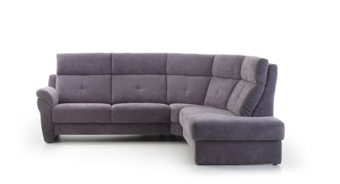 Угловой диван Ares серо-фиолетового цвета