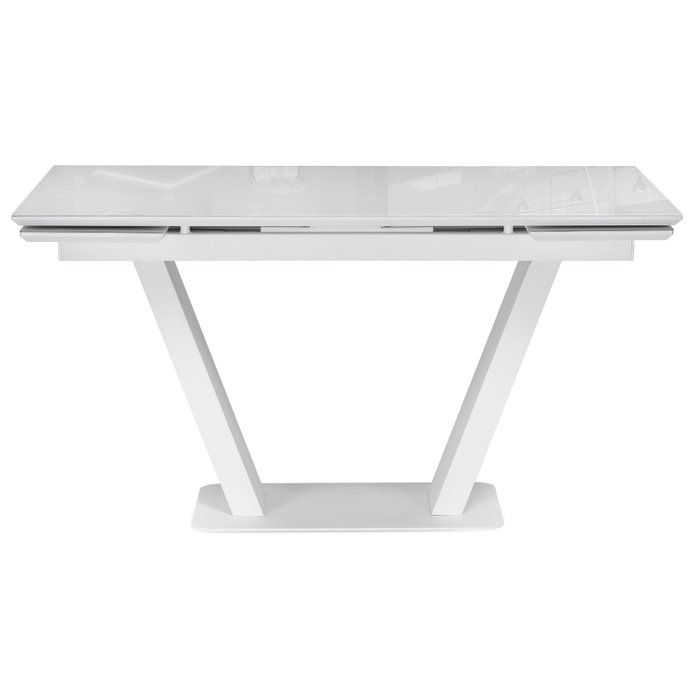 Раздвижной обеденный стол Конор белого цвета - купить Обеденные столы по цене 37860.0