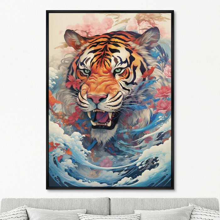 Репродукция картины Soaring Tigers, No 1, 2024г. - купить Картины по цене 24999.0