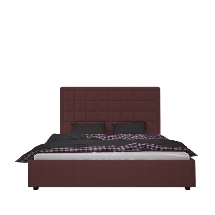 Кровать Elizabeth коричневая 200х200  - купить Кровати для спальни по цене 102000.0