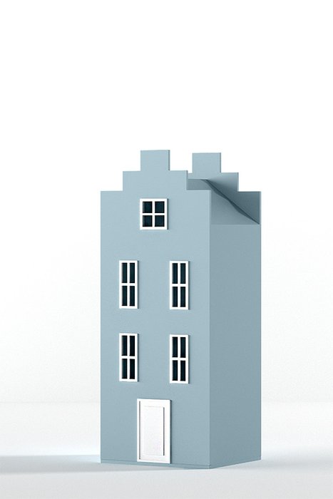 Шкаф-домик Амстердам Mini голубого цвета  - купить Детские шкафы по цене 48290.0