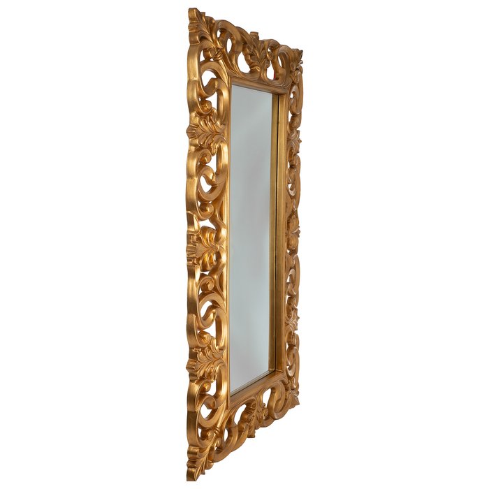 Зеркало настенное Фьюмичино золотого цвета - лучшие Настенные зеркала в INMYROOM
