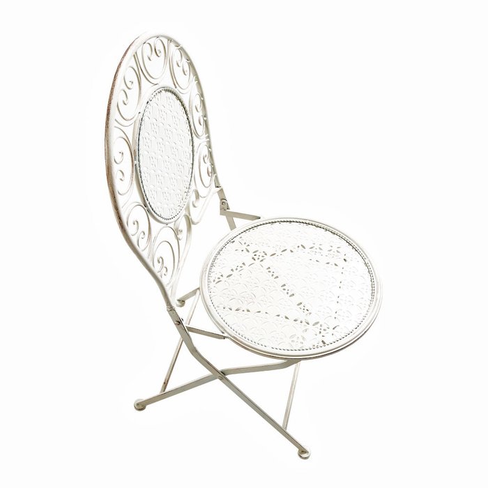 Складной стул «Монсо» (белый антик) - купить Садовые стулья по цене 7500.0