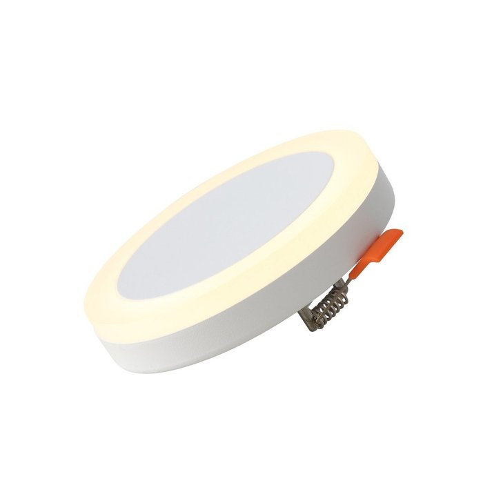 Светильник потолочный Белый LED 1*6W 3000K 468Lm Ra&gt;80 120° IP20 D110xH20 170-240V CIAMELLA - купить Потолочные светильники по цене 1300.0