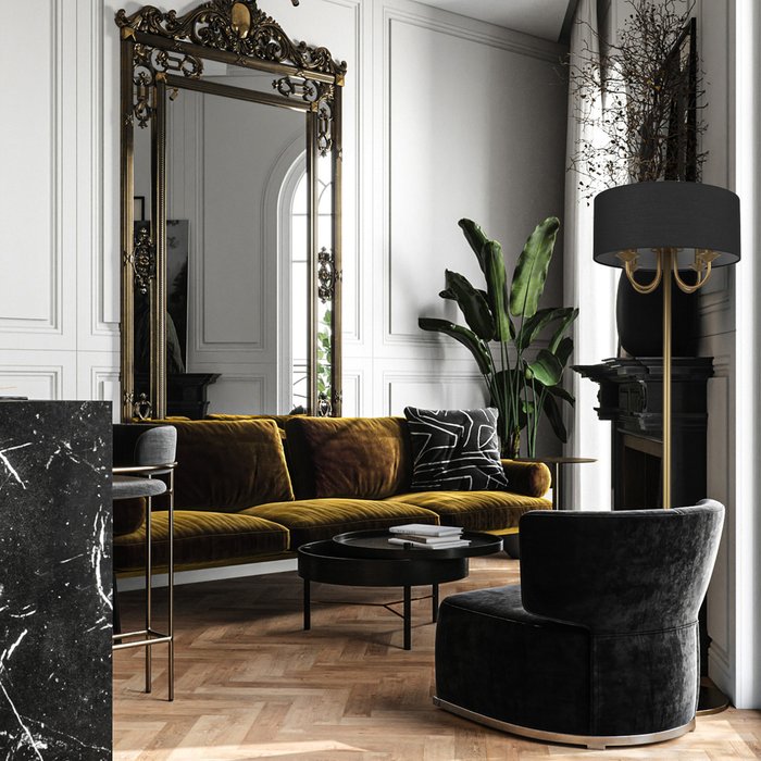 Настольная лампа Balance 10416T GD (ткань, цвет черный) - купить Настольные лампы по цене 13980