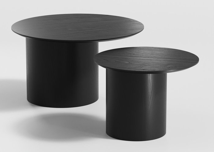 Столик кофейный со смещенным основанием Type серого цвета - лучшие Кофейные столики в INMYROOM