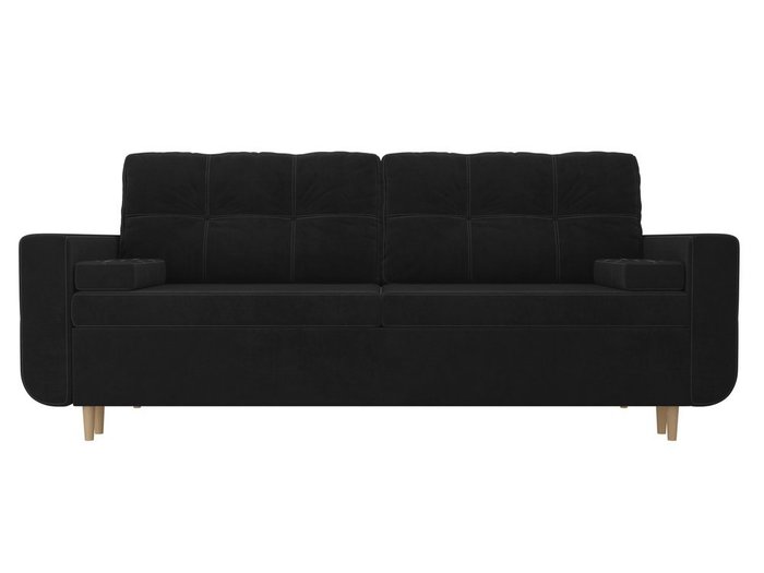 Прямой диван-кровать Кэдмон черного цвета - купить Прямые диваны по цене 42990.0