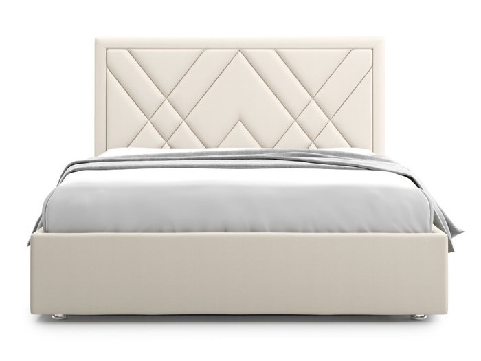 Кровать Premium Milana 2 160х200 молочного цвета с подъемным механизмом - купить Кровати для спальни по цене 61000.0