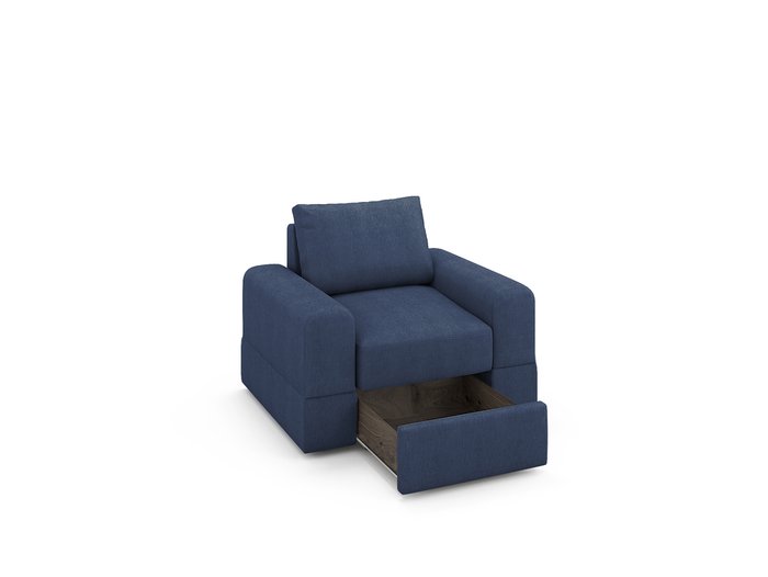 Кресло Elke синего цвета - купить Интерьерные кресла по цене 29000.0