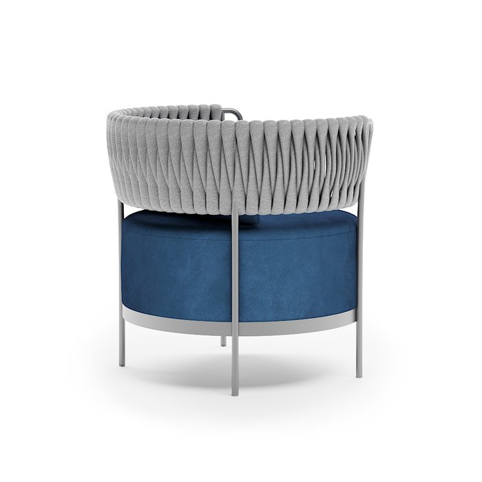 Кресло садовое Лимассол серо-синего цвета - купить Садовые кресла по цене 79800.0