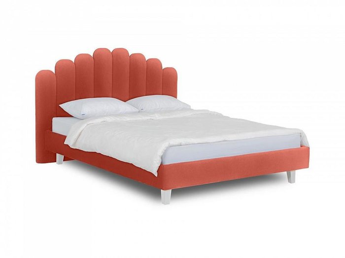 Кровать Queen Sharlotta L 160х200 красного цвета  - купить Кровати для спальни по цене 48180.0