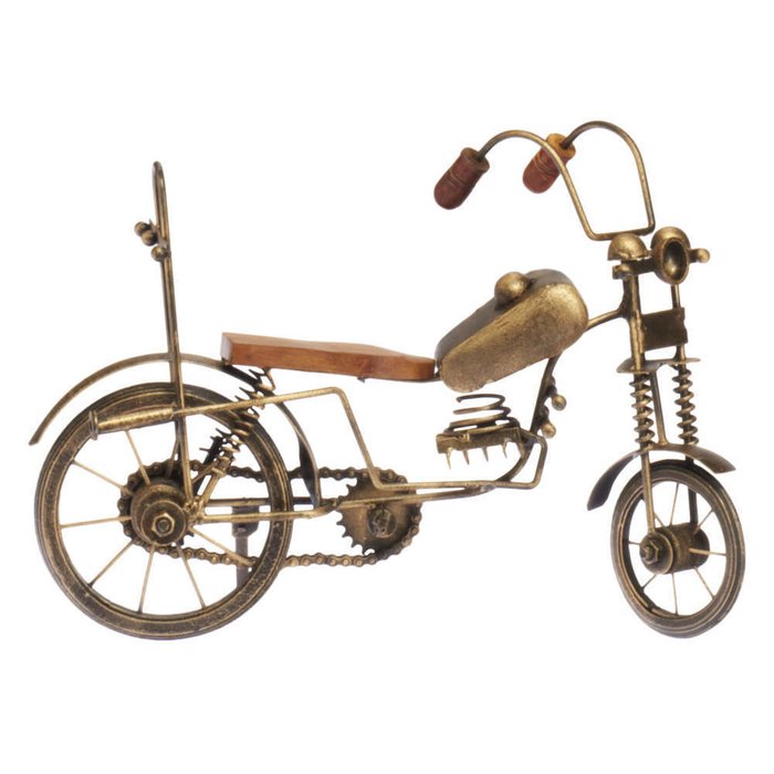Декоративная фигурка Велосипед коричневого цвета