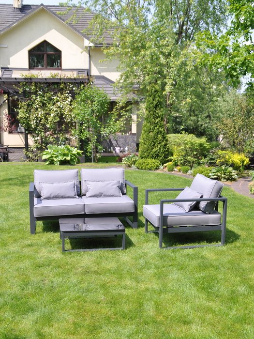 Комплект садовой мебели S серого цвета - лучшие Комплекты для сада и дачи в INMYROOM
